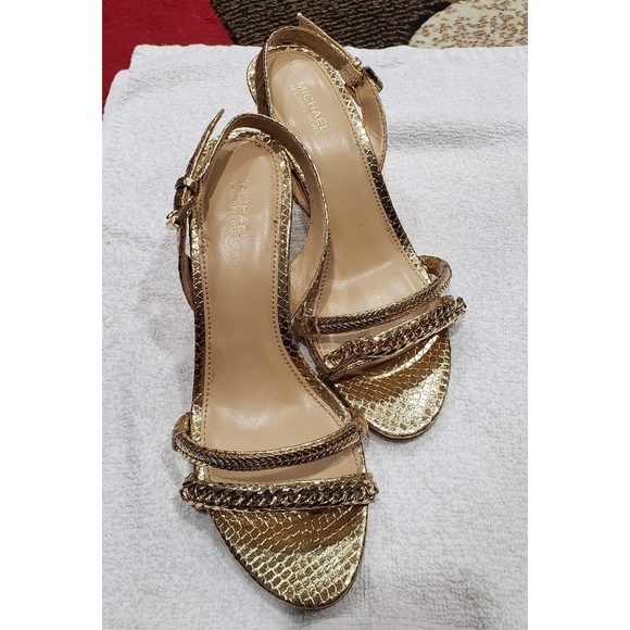 Michael Kors Heels | Gold - Picture 1 of 4